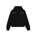 Felpa Propaganda Logo Woman crop top hoodie balck