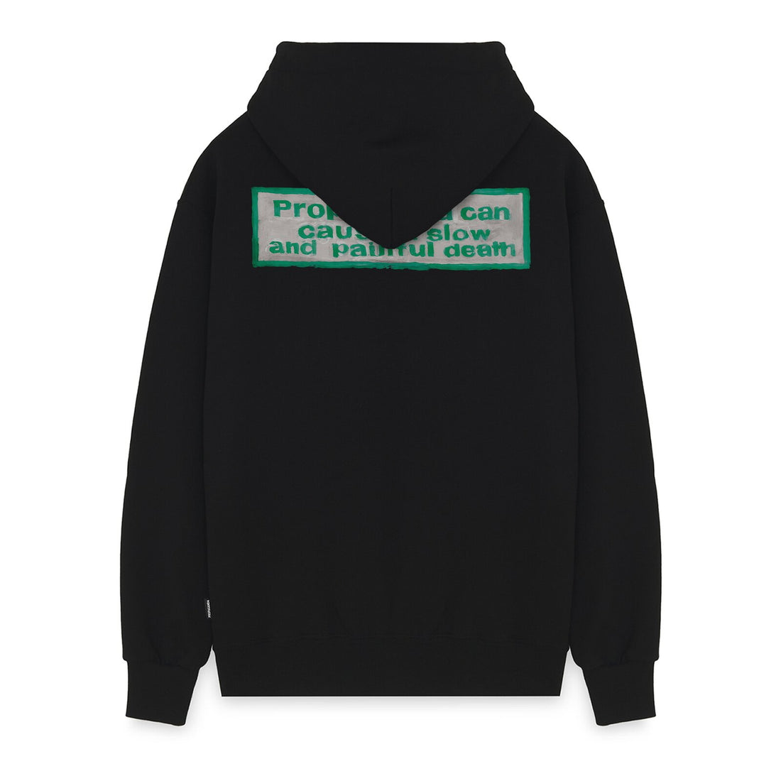 Felpa Propaganda Pocket Zip Hood Black