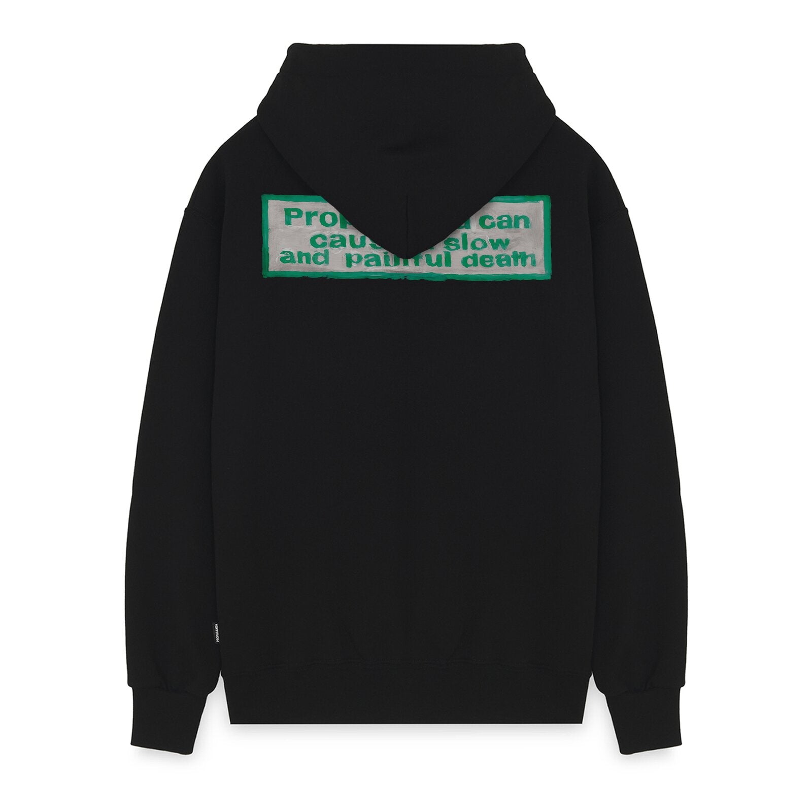 Felpa Propaganda Pocket Zip Hood Black