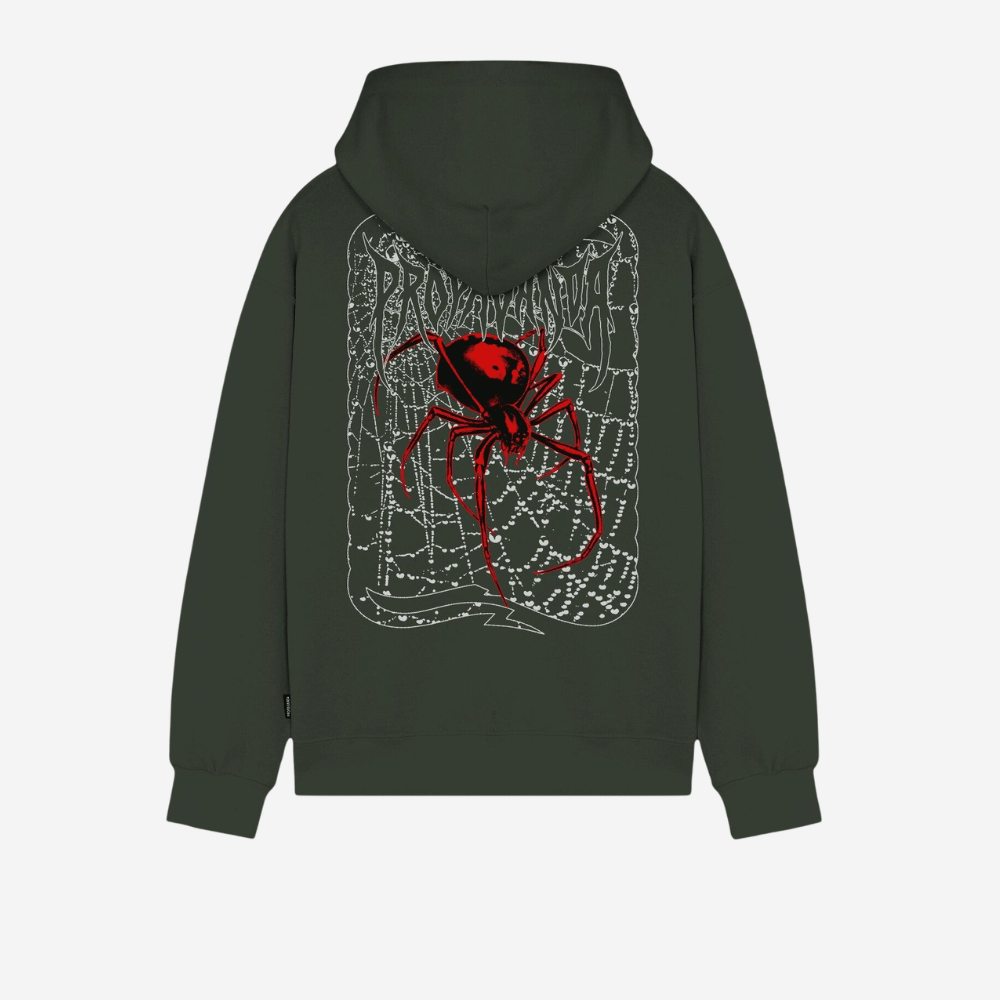 Felpa Propaganda Ribs Spider Olive