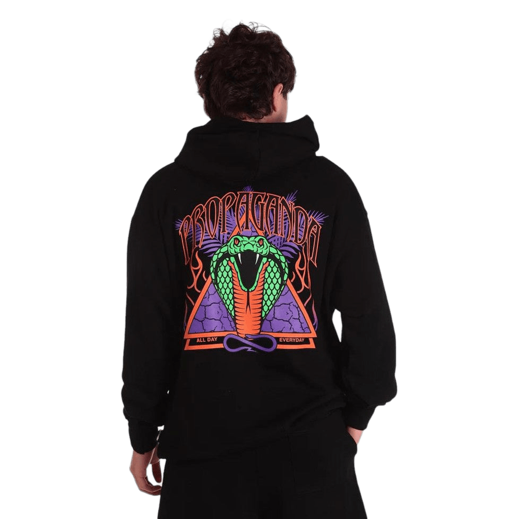 Felpa Propaganda Triangle Cobrahm hoodie black