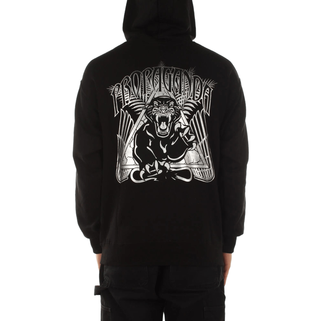 Felpa Propaganda Triangle Panther hoodie black