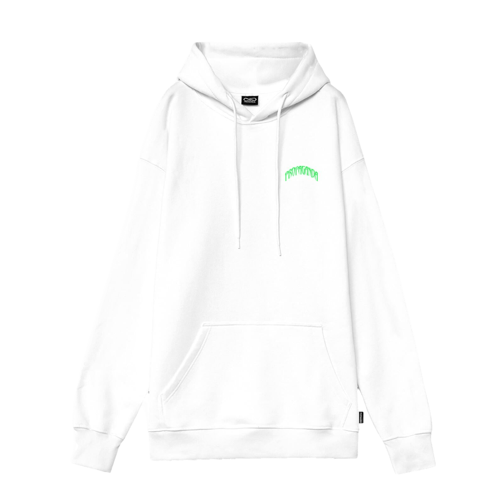 Felpa Propaganda Triangle Panther hoodie white