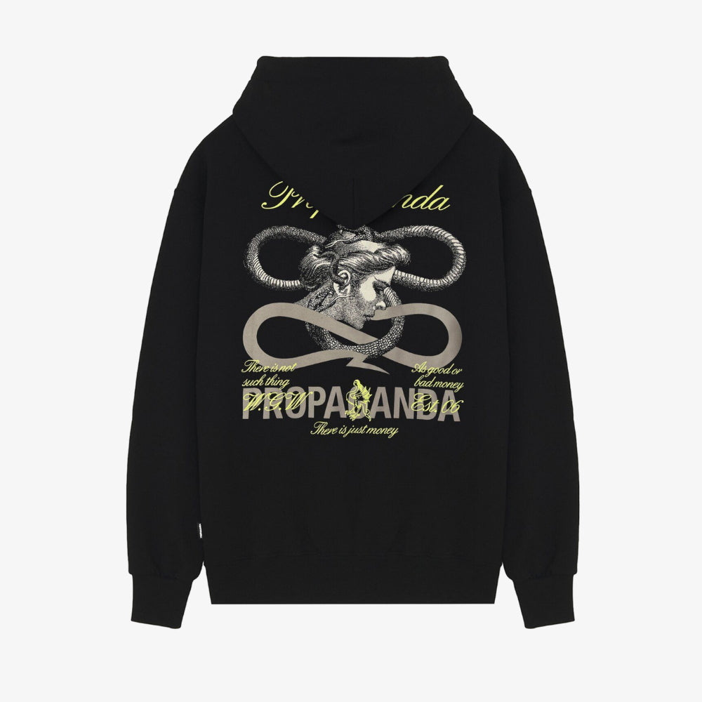 Felpa Propaganda Whisper Zip Black