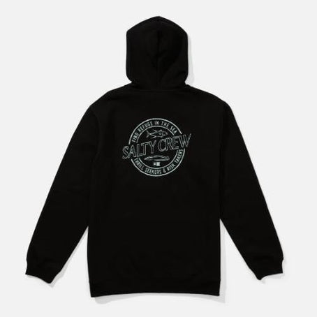 Felpa Salty Crew Skewed Zip Blk