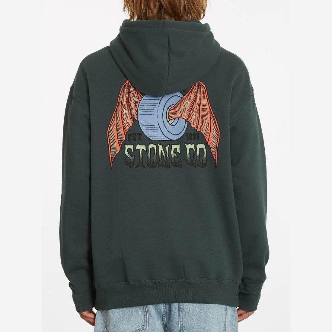 Felpa Volcom Hell Wheel hoodie green