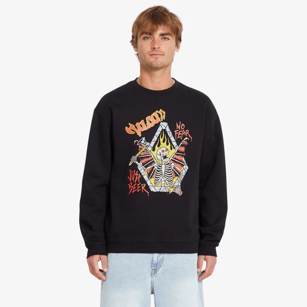 Felpa Volcom Single Stone Po Gray