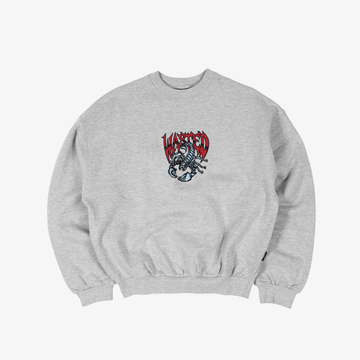 Felpa Wasted Paris Bane crewneck Grey