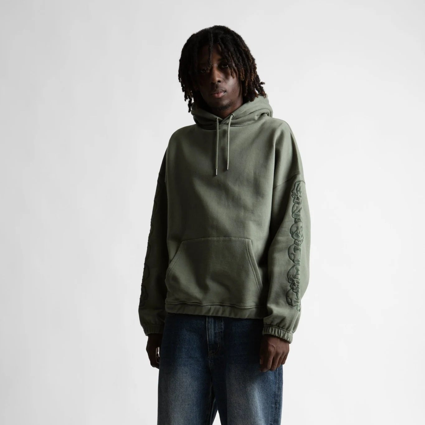 Felpa Wasted Paris Bury Hood Green