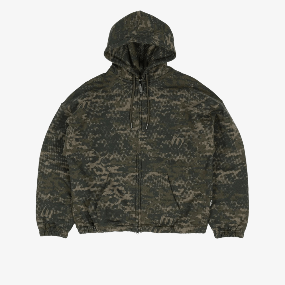 Felpa Wasted Paris Digi camo Zip Green