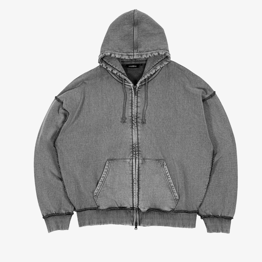 Felpa Wated Paris Kingdom Curve Zip Black