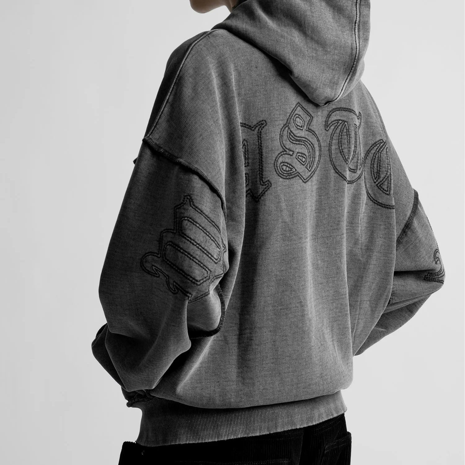 Felpa Wated Paris Kingdom Curve Zip Black