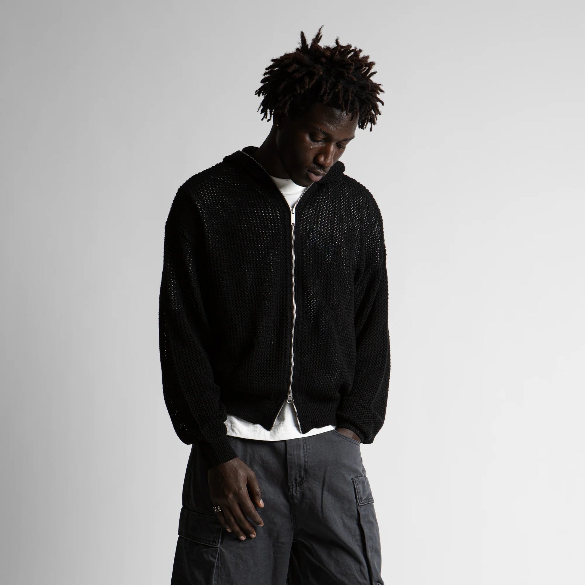 Felpa Wasted Paris Real Zip black