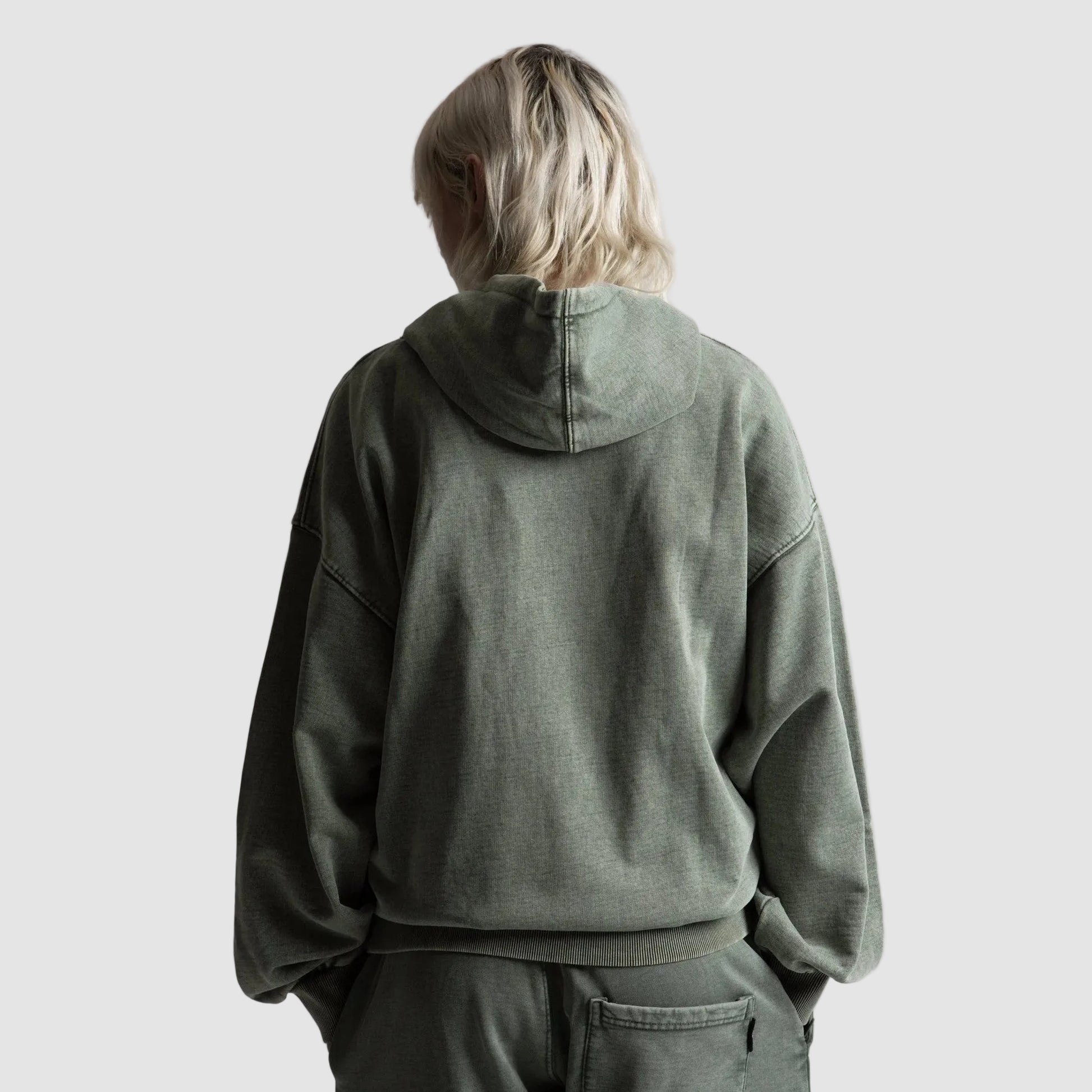 Felpa Wasted Paris Splinter zip Olive