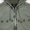 Felpa Wasted Paris Splinter zip Olive