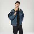 Giacca Carhartt OG Detroit blue dusty used wash