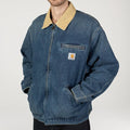Giacca Carhartt OG Detroit blue dusty used wash
