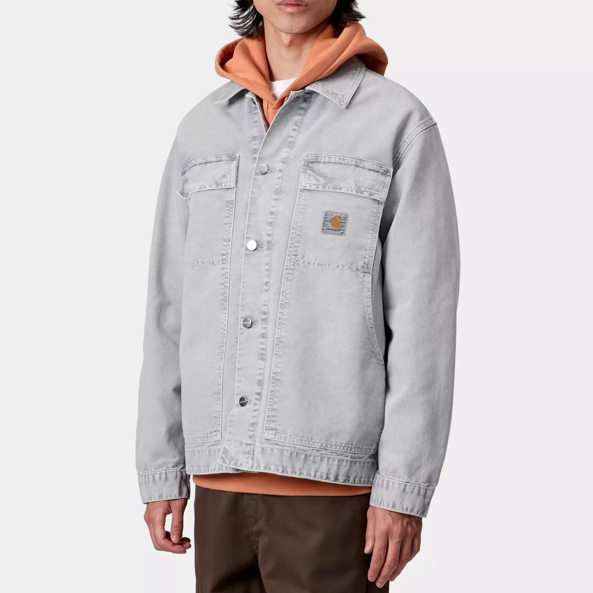 Giacca Carhartt Og artic black chalk washed
