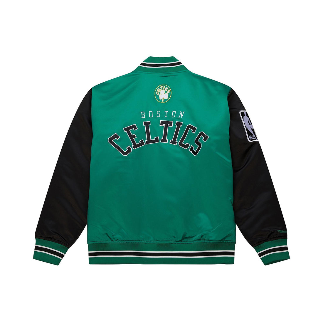 Giacca Mitchell & Ness NBA Primetime Satin Logo Celtics green