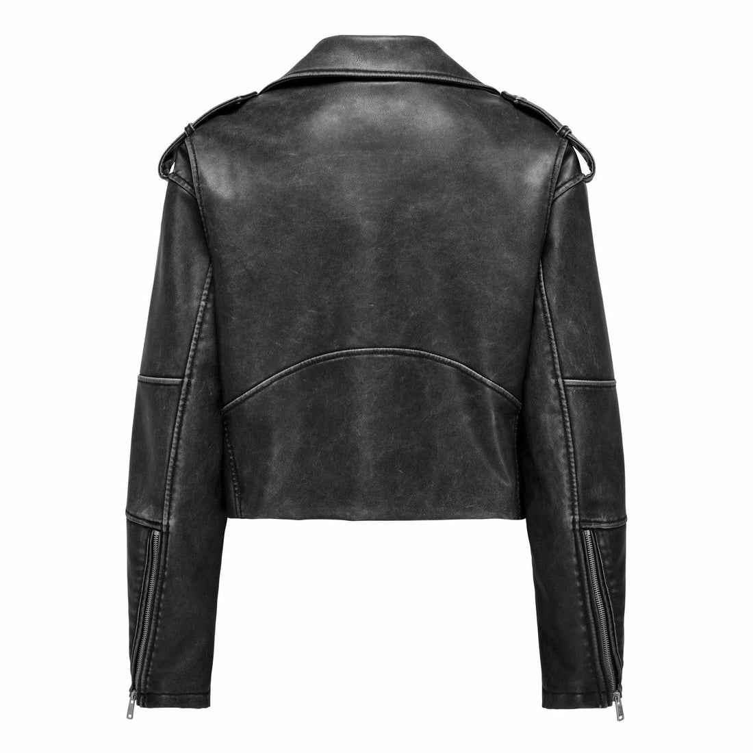 Giacca Only Casey Faux leather phantom washed