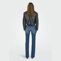 Giacca Only Casey Faux leather phantom washed