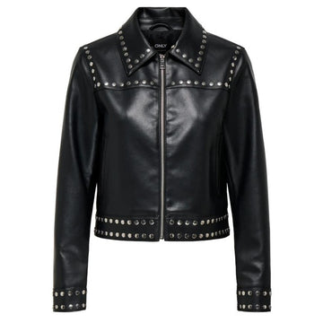 Giacca Only Maxime Faux LTHR JKT Black