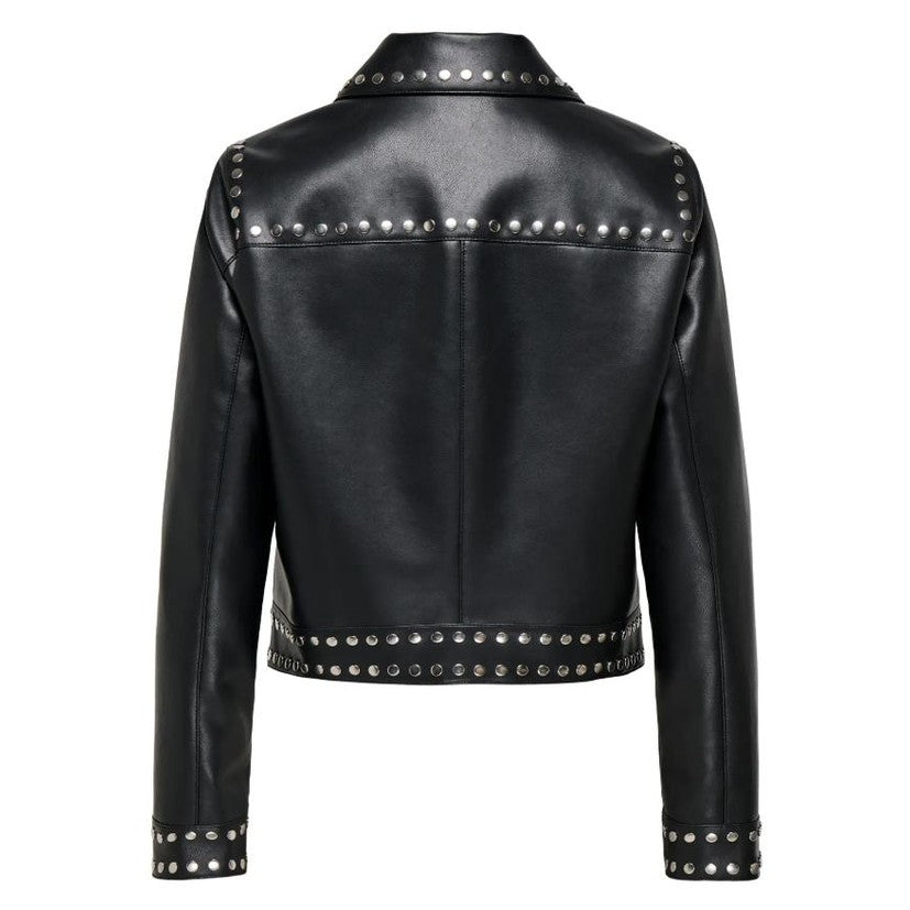 Giacca Only Maxime Faux LTHR JKT Black