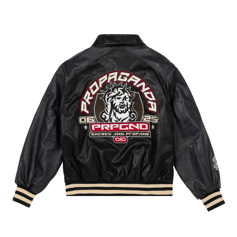 Giacca Propaganda Varsity Jkt Blk Grey