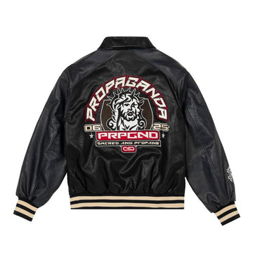 Giacca Propaganda Varsity Jkt Blk Grey