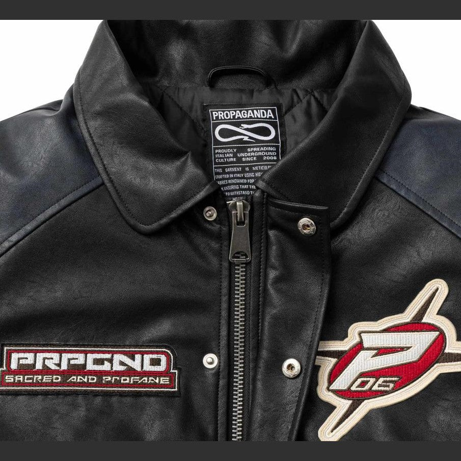 Giacca Propaganda Varsity Jkt Blk Grey