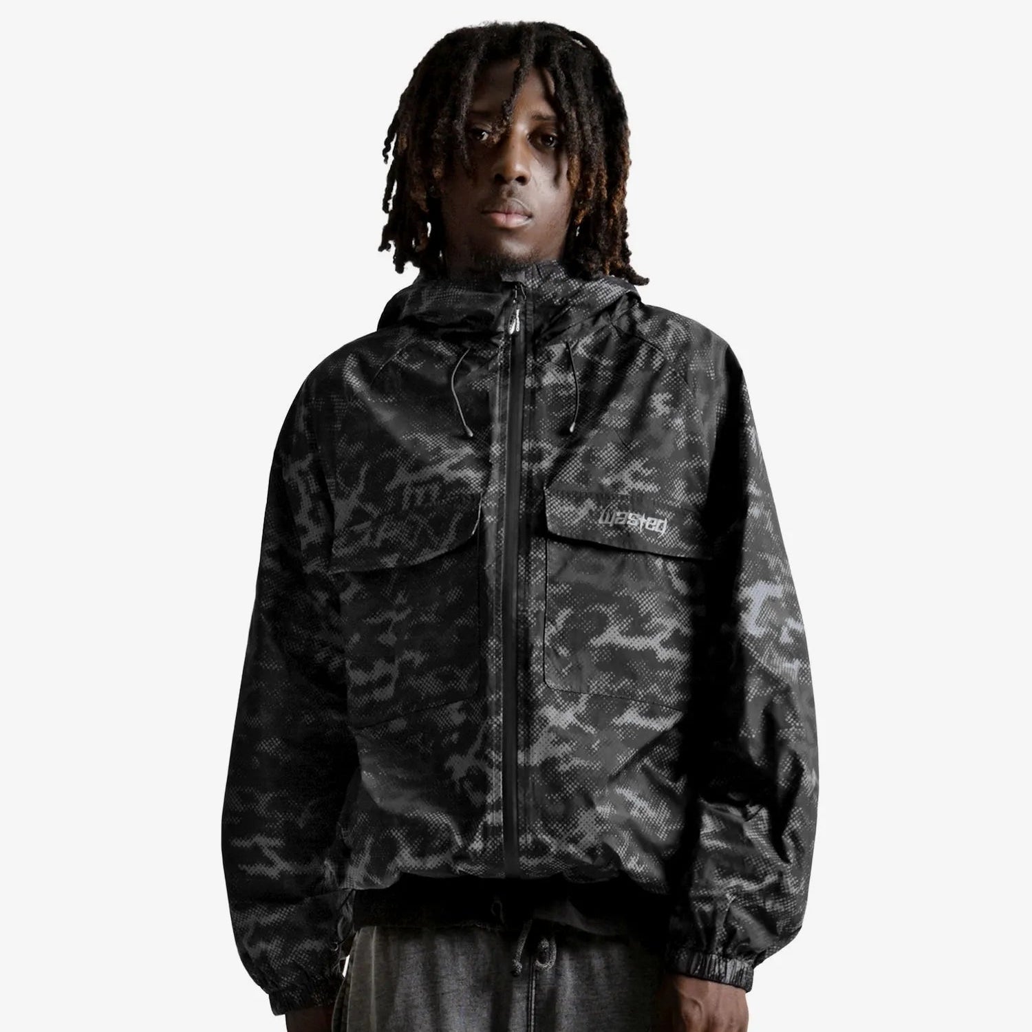 Giacca Wasted Paris Digicamo Camo Black