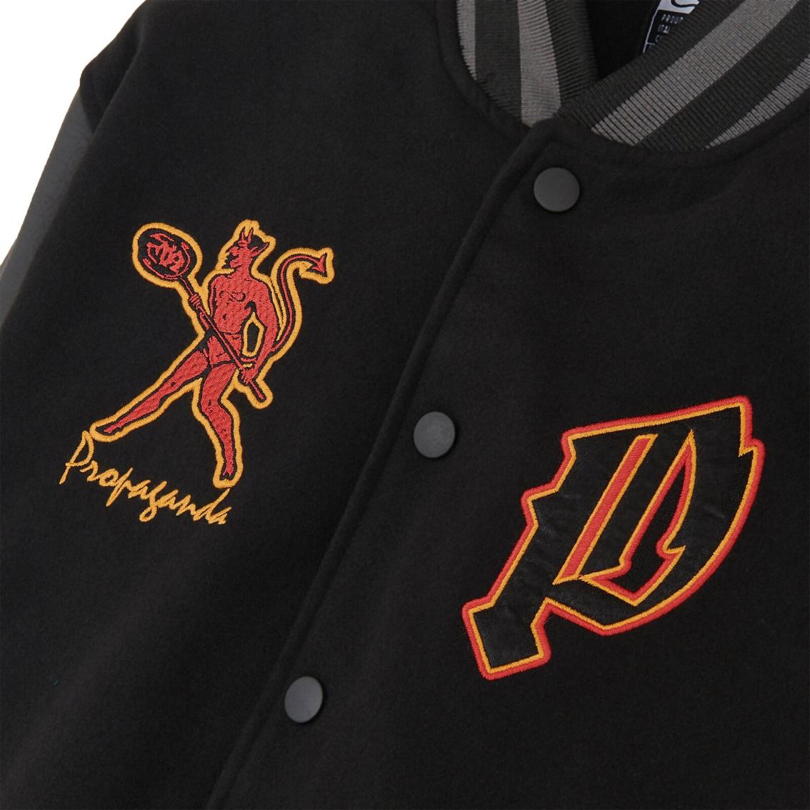 Giacca bomber Propaganda Varsity Mefisto black