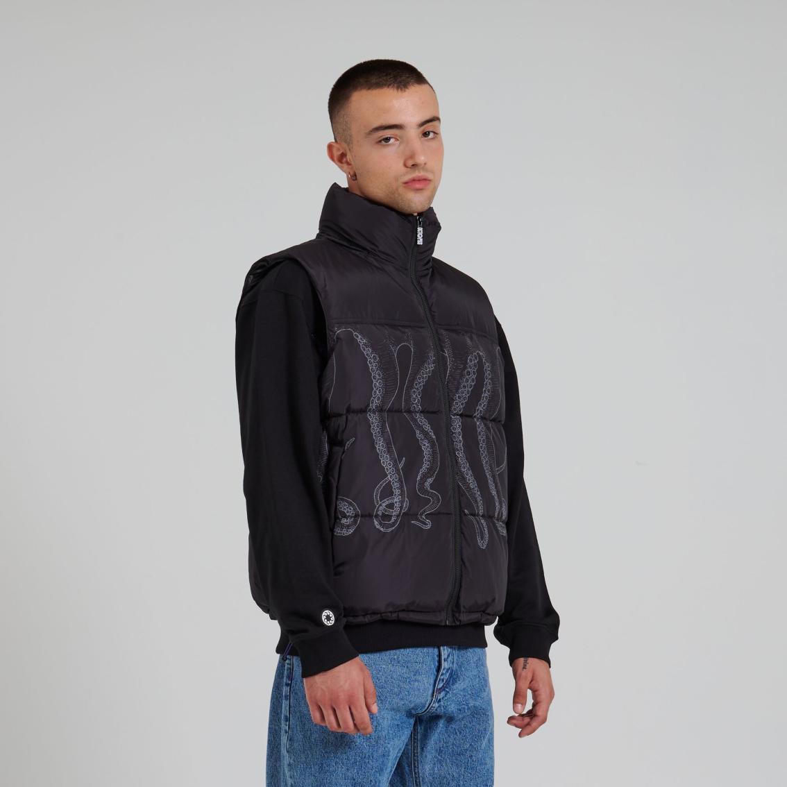 Giacca jacket Octopus Outline Puff black