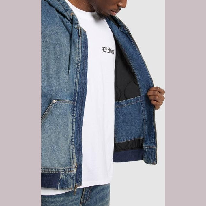 Giacche Dickies Hilham Hded Jkt Dk Indigo