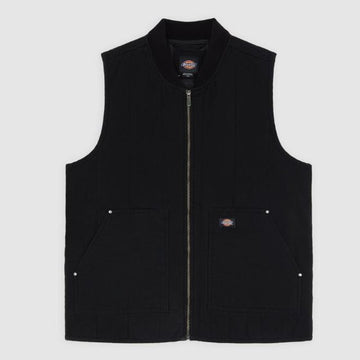 Giacche Dickies Quilted Cnvs Vest Blk
