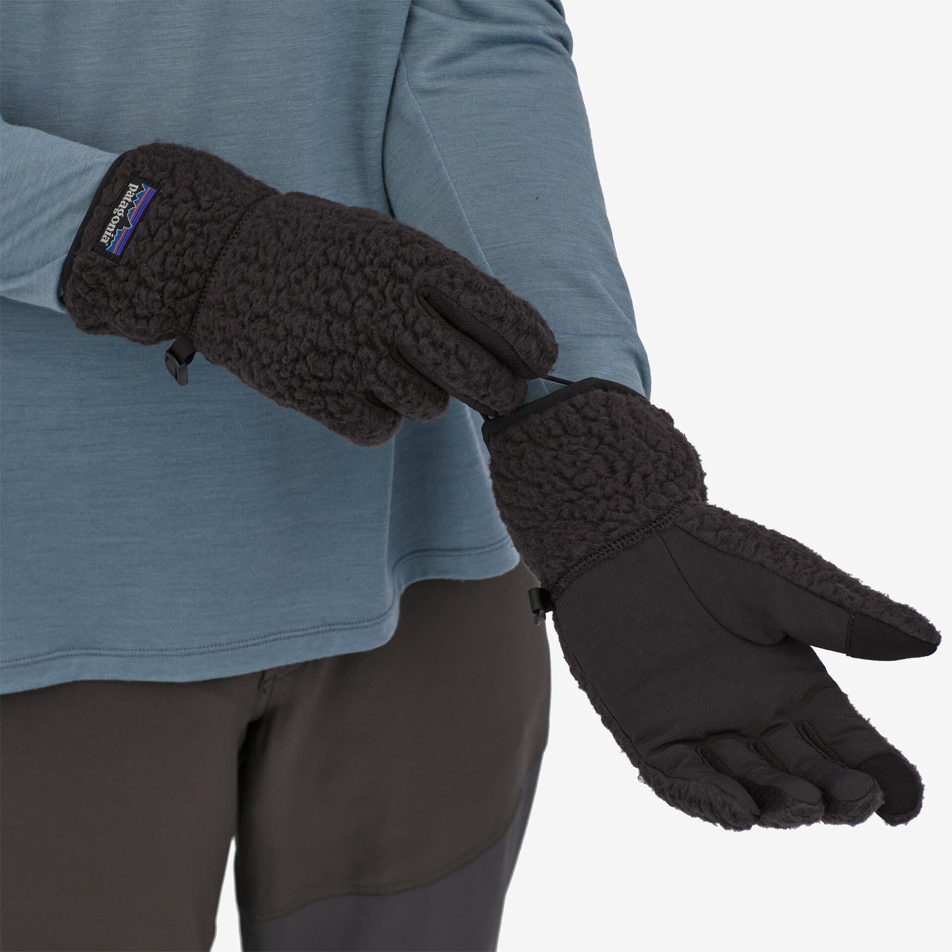 Guanti Patagonia Retro Pile Fleece black