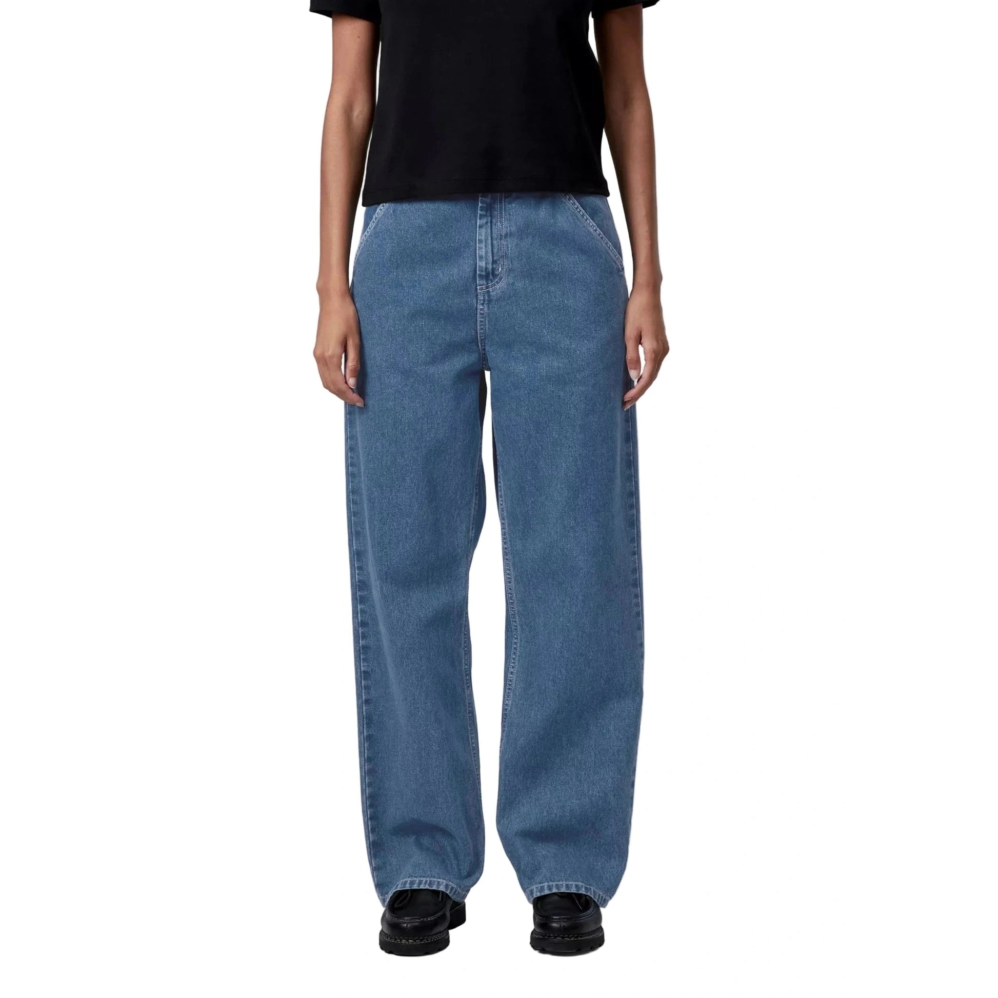 Jeans Carhartt W Simple Pant blue stone washed