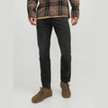 Jeans Jack & Jones Mike 425 Tapered Fit black denim