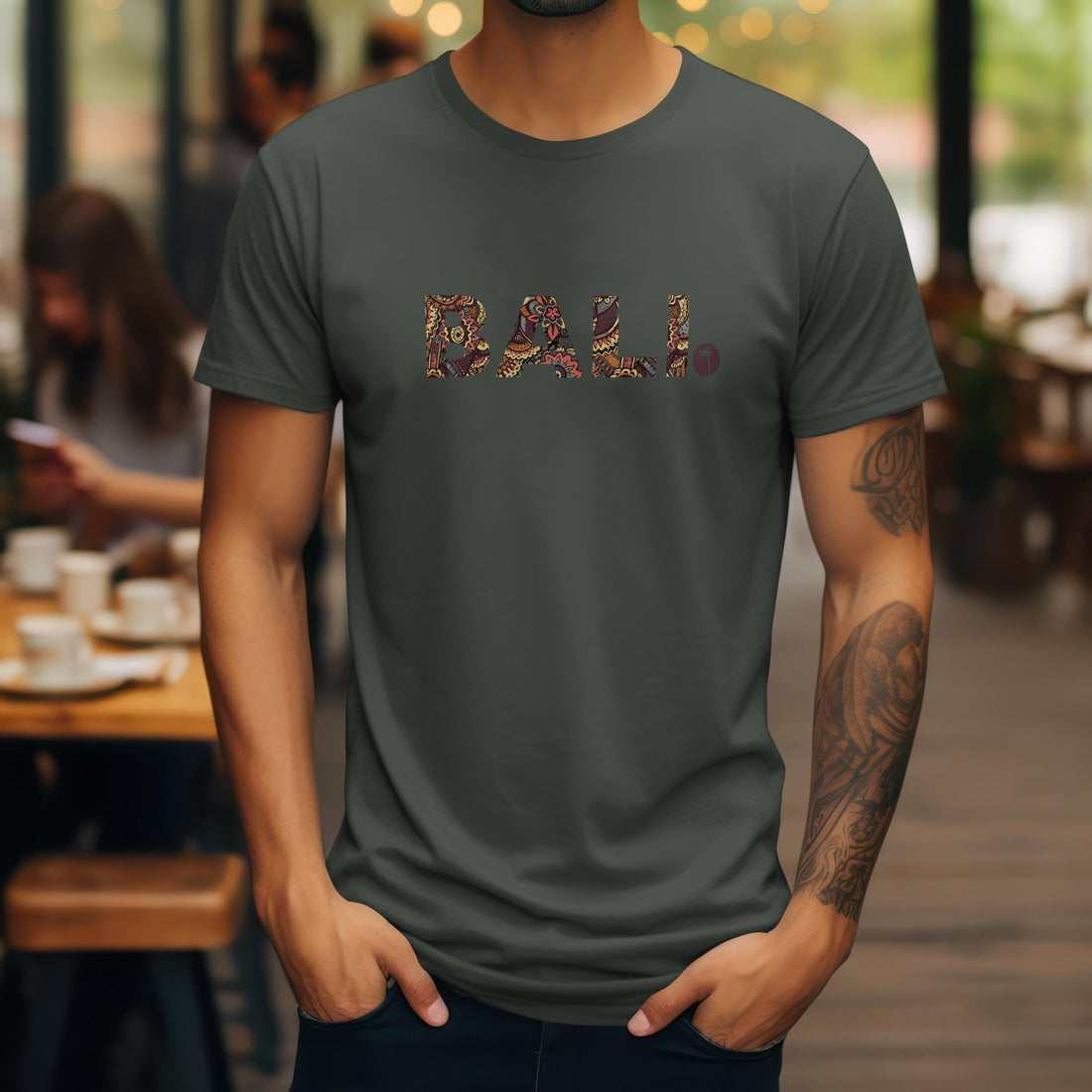Junglo T-shirt Bali earth green