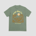 Junglo T-shirt Beach Mode On dustry green