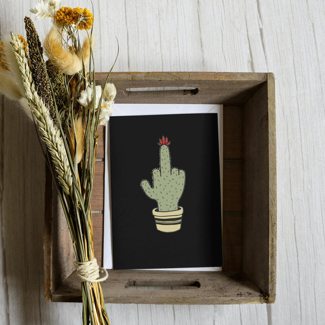 Junglo T-shirt Cactus black