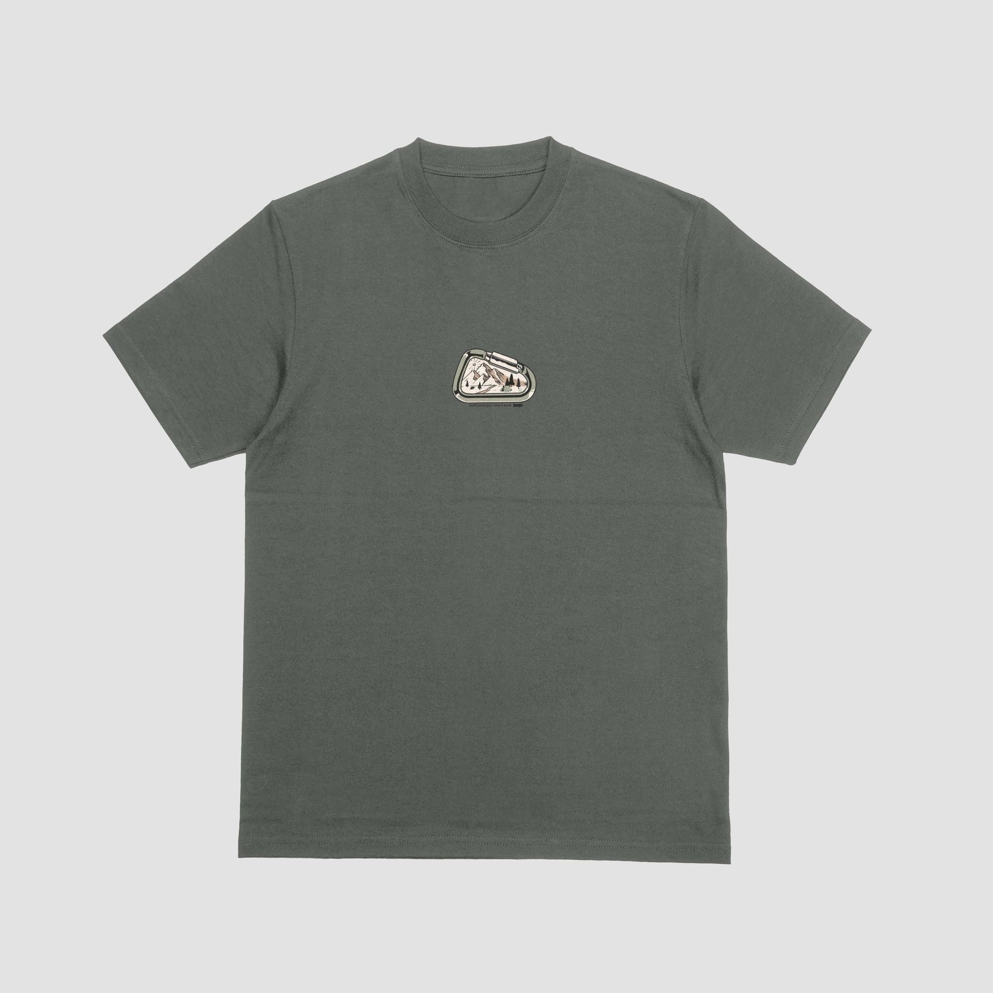 Junglo T-shirt Climber View earth green