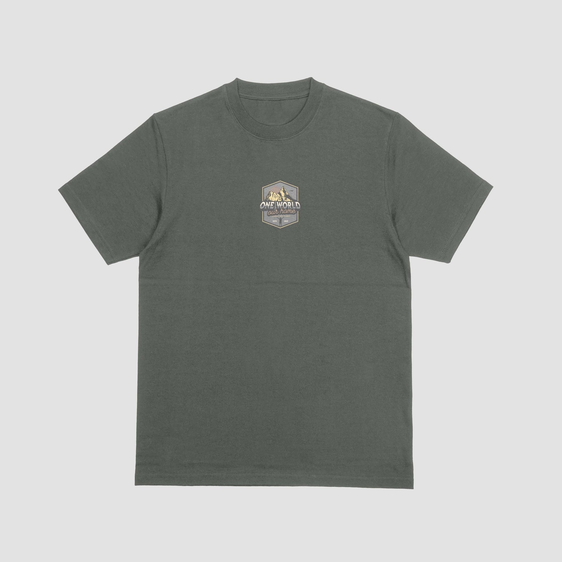 Junglo T-shirt One World earth green