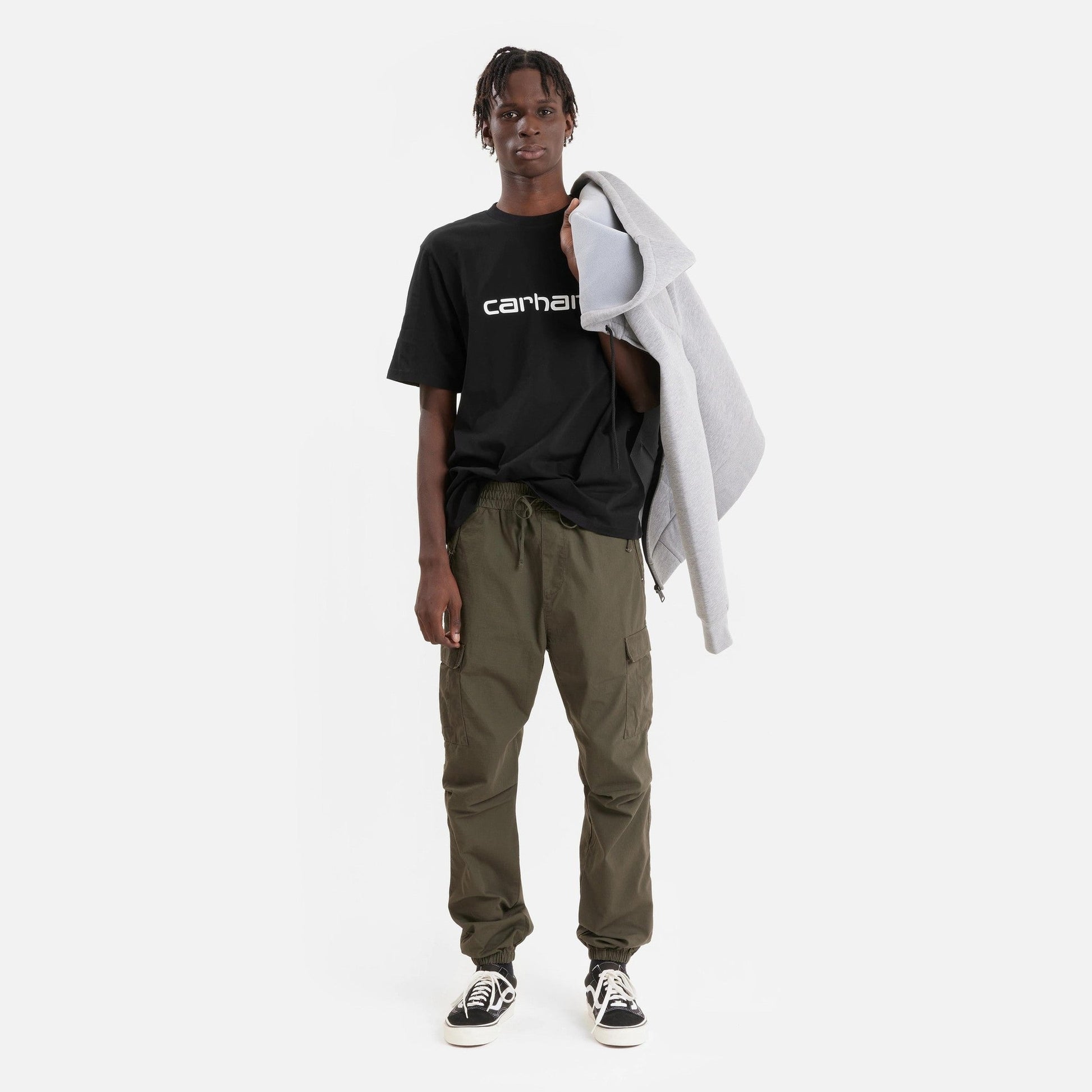 Maglietta T-shirt Carhartt Script black white