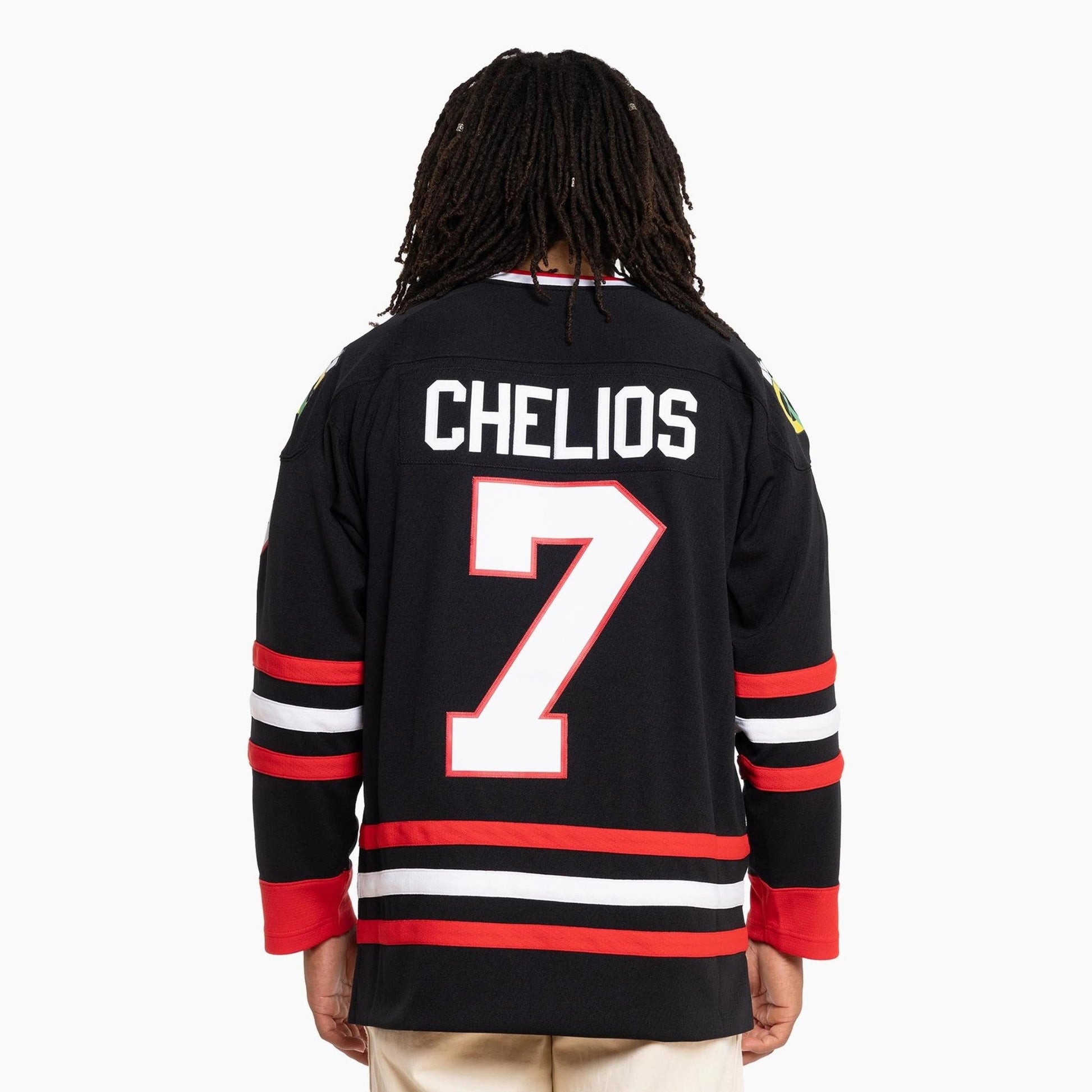 Maglietta T-shirt Mitchell & Ness Chris Chelios Chicago Blackhawks black