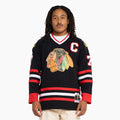 Maglietta T-shirt Mitchell & Ness Chris Chelios Chicago Blackhawks black