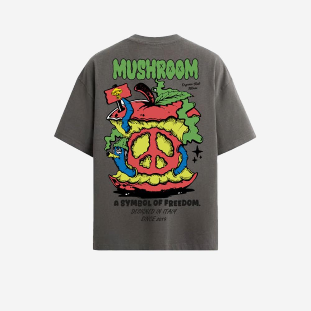 Maglietta T-shirt Mushrooms Organic Club Beige