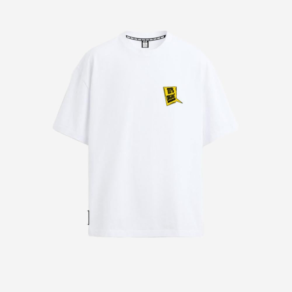 Maglietta T-shirt Mushrooms Organic White