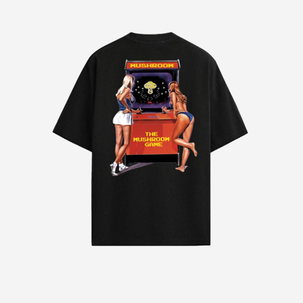 Maglietta T-shirt Mushrooms The Game Black