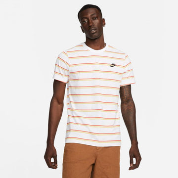Maglietta T-shirt Nike Club Stripe white